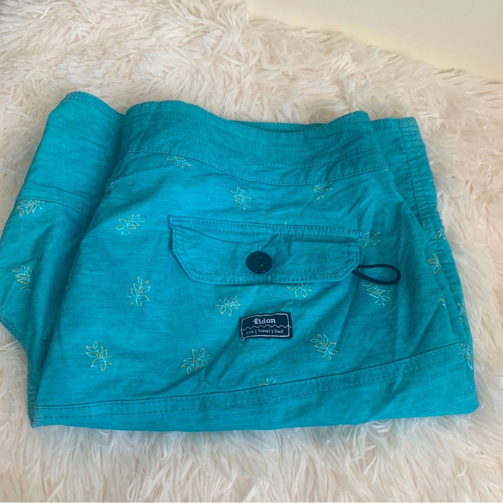 Eidon Swim Trunks Board Shorts Mens Sz 36 Light Blue